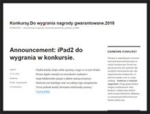 Tablet Screenshot of darmowekonkursy.pl